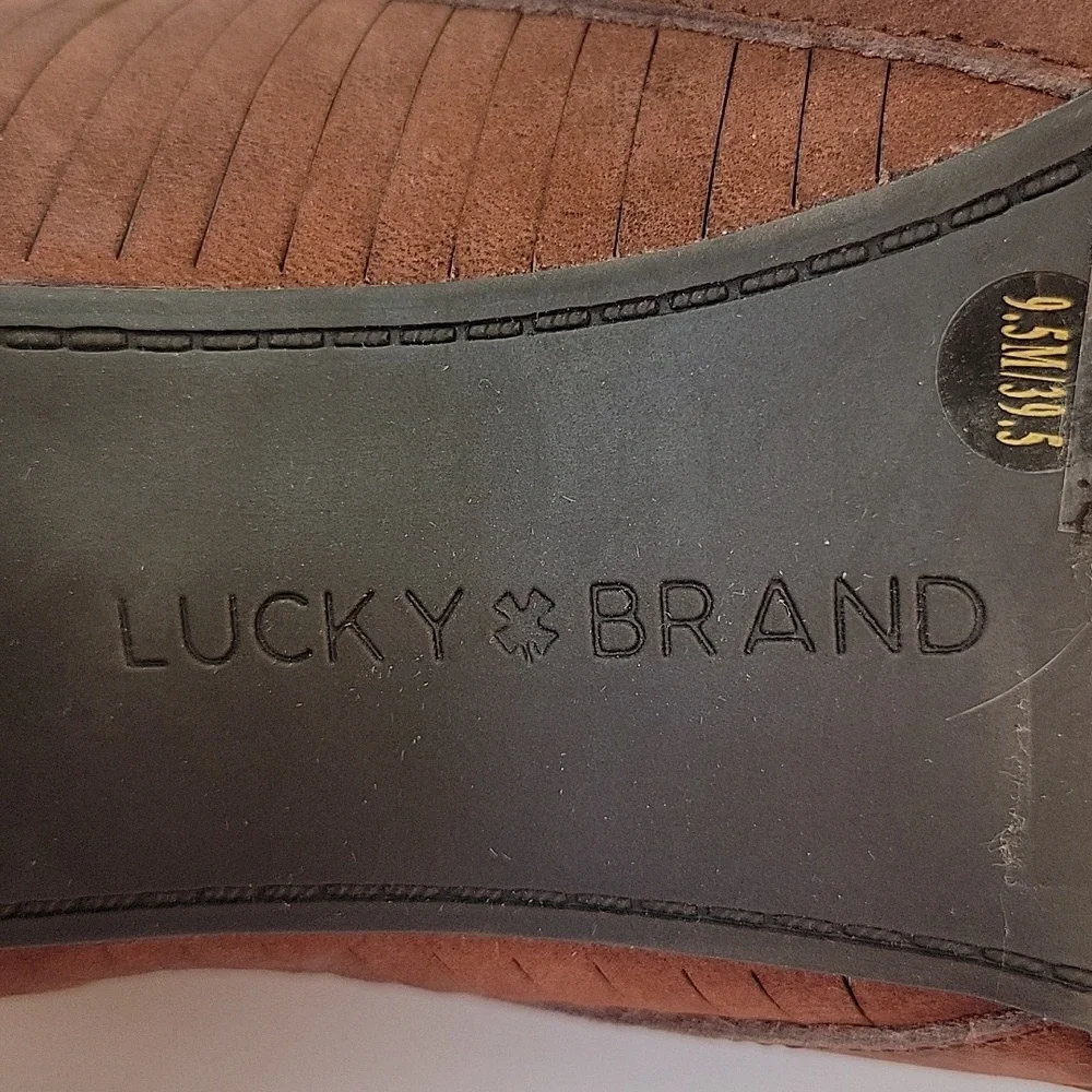 Lucky Brand Jorelie Sandals Plum Brown Size 9.5